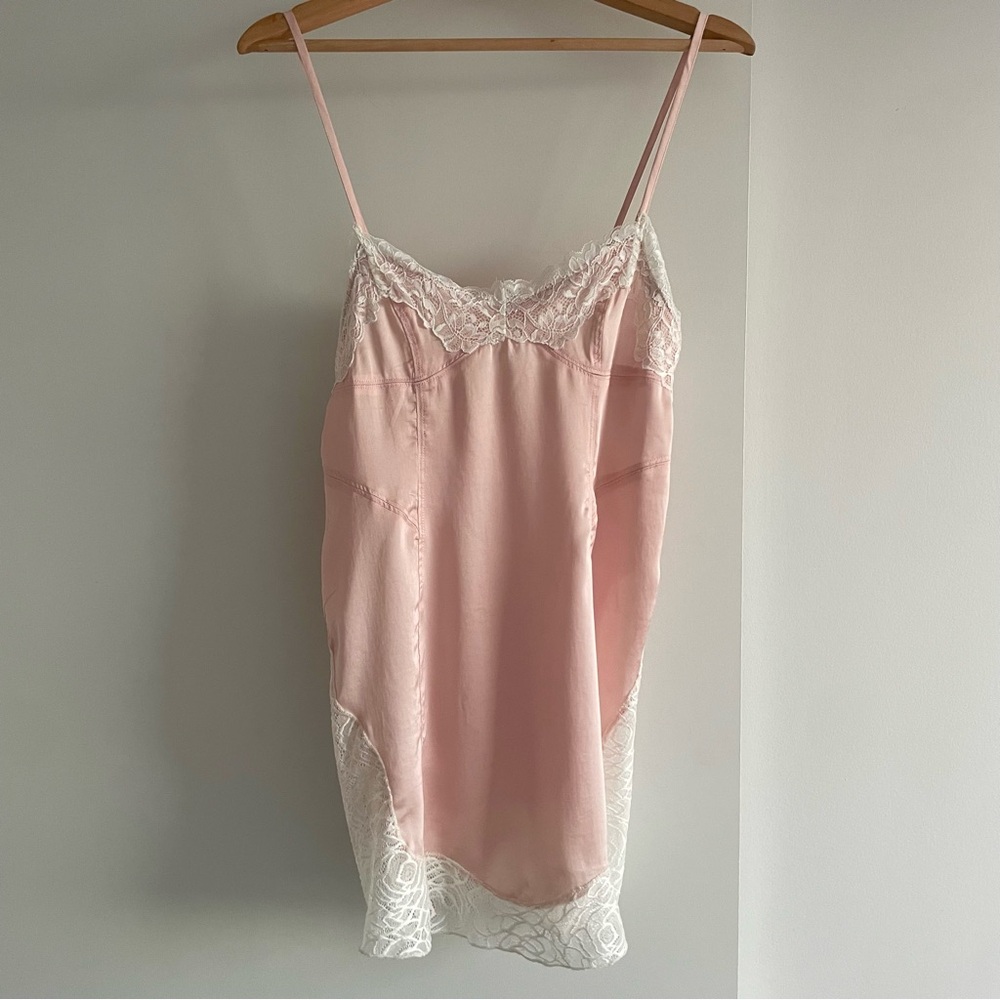 SOLD Free People Baby Pink Lace Nightgown